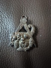 Vintage Masonic Regalia Lodge Steward Silver Jewel Medal