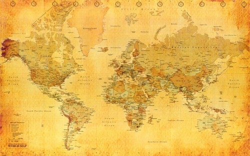 World map poster atlas - poster,