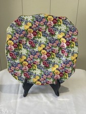 Vintage Antique Royal Winton Julia Chintz 9.25" Cake Plate