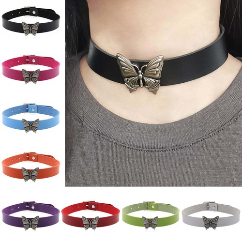 Gothic butterfly pendant - pendant, pu