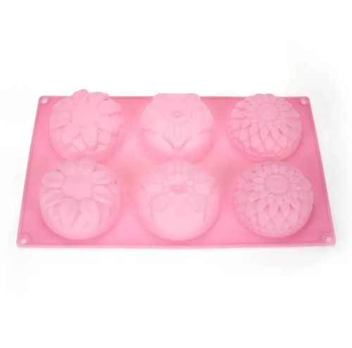 Silicone soap molds - 6, cavities