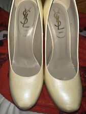 YSL Tribute Heels Champagne Size 36