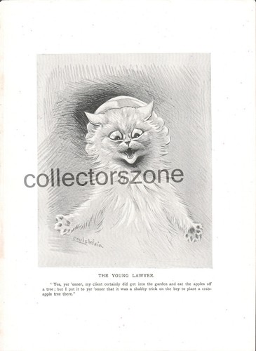 Louis wain book print cat - wain,