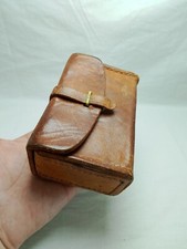 Antique Handcrafted Leather Fishing Tackle Box, Vintage, Excellent Condition