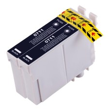 2 Black Ink Cartridge Fit for