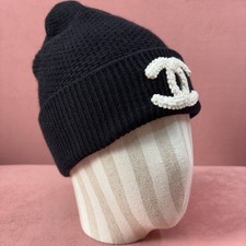 Chanel Black Cashmere Beanie