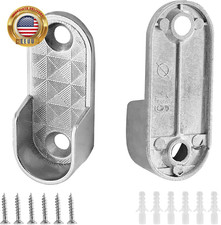 2 Pack Oval Closet Rod End