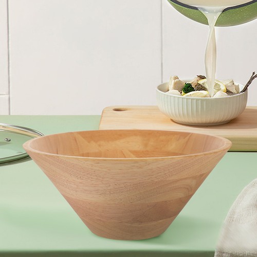 Wooden khaki salad - wooden, bowl