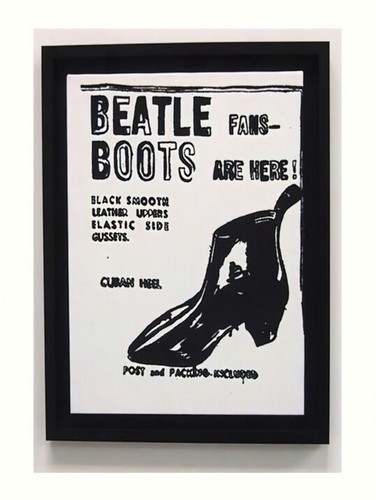 Andy warhol beatle boots print - warhol,