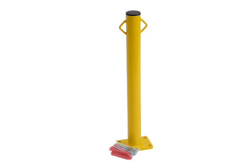 Fixed security bollard with - security,