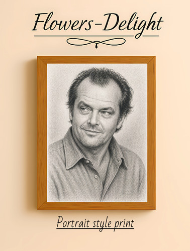Jack nicholson sketch wall - nicholson,