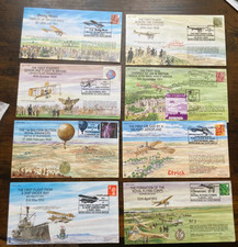 Collection of 8  Century of Flight covers flown RAF COF series C9