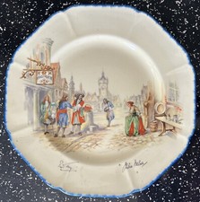 Parrot & Co Coronet Ware Nell Gwyn Cake Plate England Signed by Actors