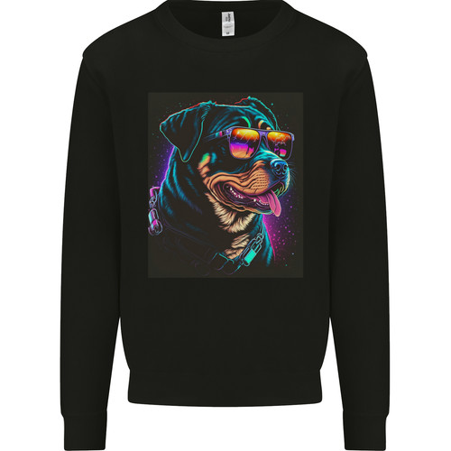 Cool rottweiler with - with, glasses