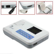 CE CONTEC Digital One-channel 12-lead ECG/EKG machine electrocardiograph+Printer