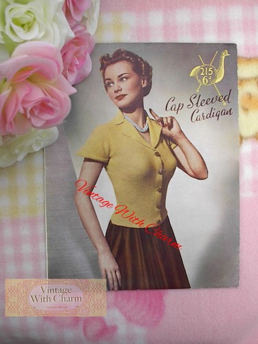 Vintage 1950s knitting pattern - knitting,