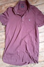 all saints Bramford  polo large Red Burgundy 