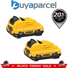 Dewalt DCB124 XR Slide Battery Pack 12V 3.0Ah Li-ion DCB124-XJ - Fits 10.8v X 2