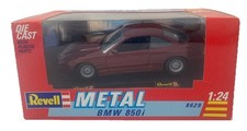 Revell 1:24 Scale BMW 850i Burgandy Diecast 8629 Model Car 1990 Stand & Boxed