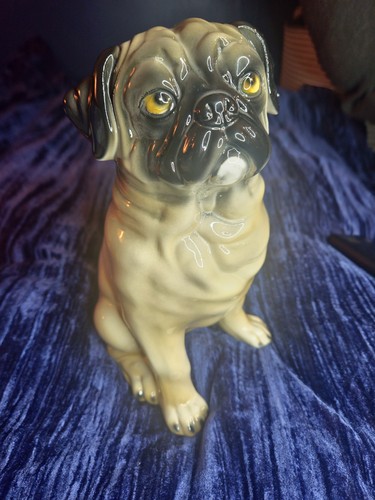 Ceramic porcelain boxer dog - ceramic,