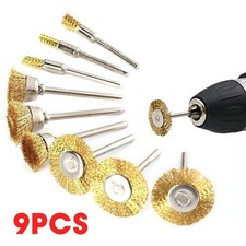 9PCS Rotary Brass Wire