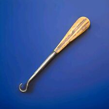 Antique  Shoe Button Hook with Antler Handle