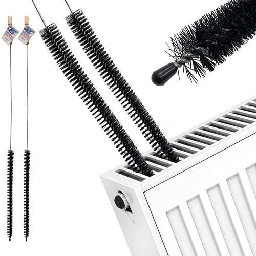 Long reach radiator - reach, brush
