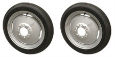 FERGUSON GREY FERGIE TRACTOR FRONT WHEEL RIM AND TYRE PAIR X2 4.00 X 19 inch