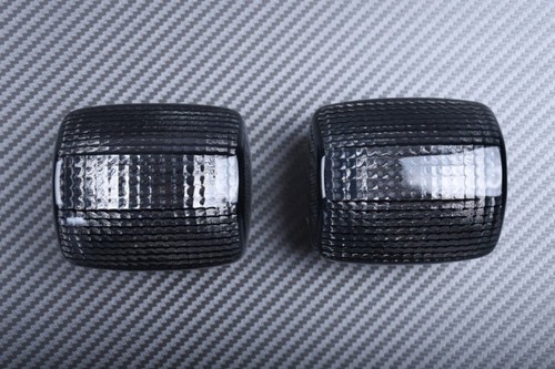 Pair black smoke - black, rear