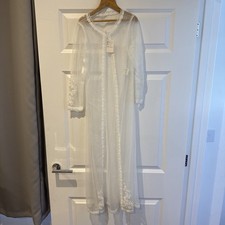 Linzi Jay Girls white Lace Christening Outfit Age 10 Years