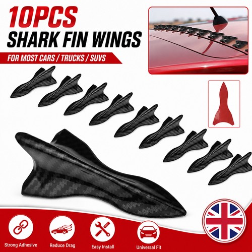 Carbon fiber look roof shark - carbon,