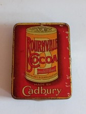 Antique Cadburys Bournville Cocoa Vesta/ Match Strike Tin  6 x 4.5cm 1920s 