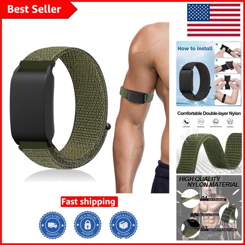 Adjustable army green arm band - army,