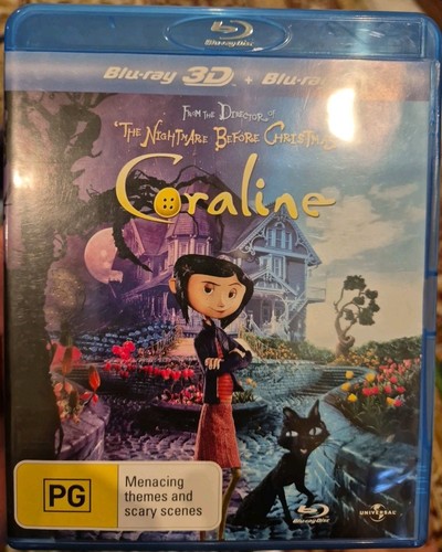 Coraline blu ray - coraline, 3d