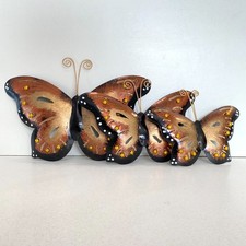Metal Handmade & Painted Butterflies Set Of 3. Wall Plaques, Metal Wall Art.....