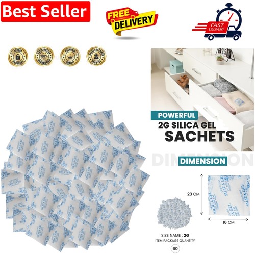 Silica gel sachets 60 - sachets,