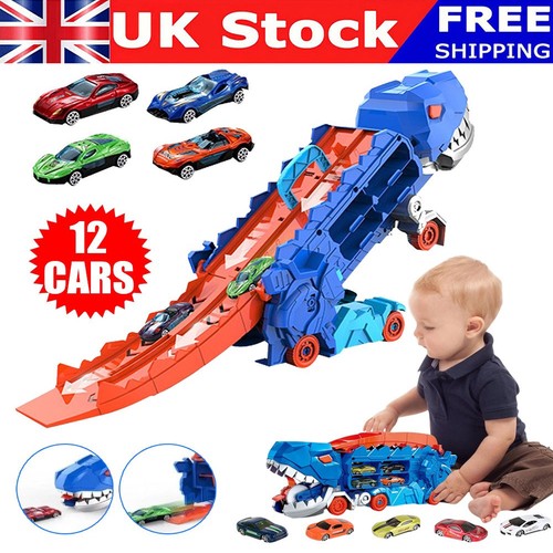 Dinosaur truck with small - dinosaur,