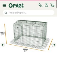Omlet Walk In Rabbit Run With additionally bought cover only 6 months  old.