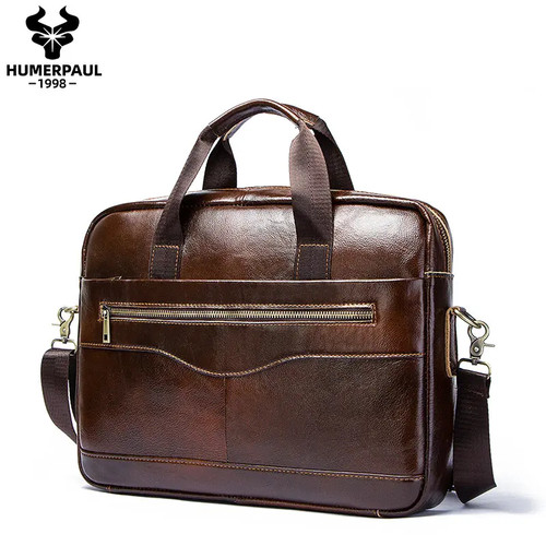 Men genuine leather business - leather,