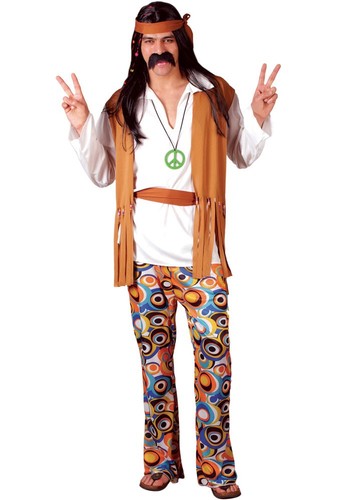 Mens woodstock hippie costume - mens,