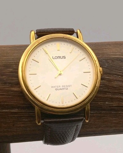 Lorus gold tone quartz watch - lorus,