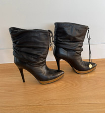 Vintage leather Gucci ankle