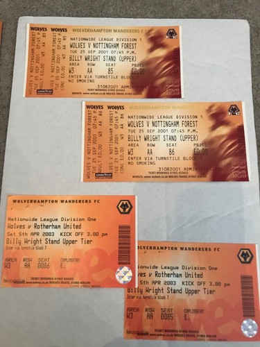 Wolves match day tickets - match,