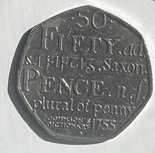 Pence coin samuel johnson - pence,