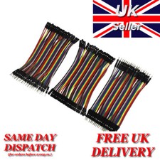 Dupont Jumper Cable Wire 10cm M-M, F-F, M-F For Arduino - UK Stock