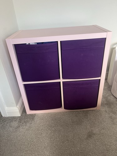 Pink 2x2 ikea - kallax, unit