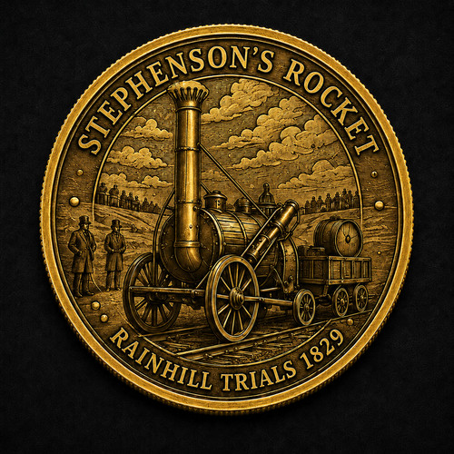 Iconic train collection etched - train,