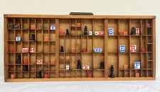 Vintage letterpress printer’s tray drawer typecase #21