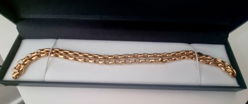 9ct gold belcher chain - ,