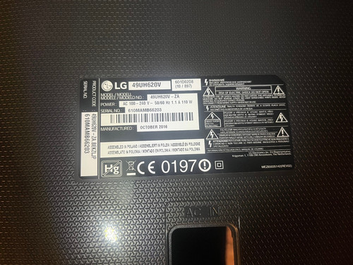 49uh620v parts - 49uh620v, –